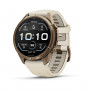 Garmin Fenix 9 Pro 010-04335-26 smartwatch, 43 mm, Autumn Gold titanium, crème/Frans grijze siliconen band