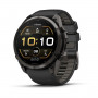 Garmin Fenix 9 Pro 010-04337-16 smartwatch, 51 mm, Carbon Gray DLC titanium, zwart/Pebble Grey siliconen band