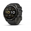 Garmin Fenix 9 Pro 010-04337-16 smartwatch, 51 mm, Carbon Gray DLC titanium, zwart/Pebble Grey siliconen band