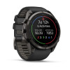Garmin Fenix 9 Pro 010-04337-16 smartwatch, 51 mm, Carbon Gray DLC titanium, zwart/Pebble Grey siliconen band