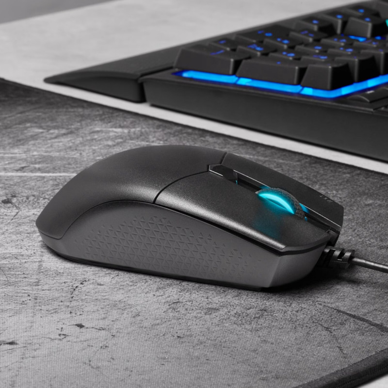 Corsair KATAR PRO CH-930C011-AP bedrade gamingmuis, 12.400 DPI, RGB, zwart