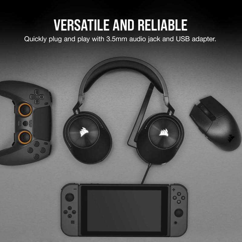 Corsair HS55 Surround CA-9011260-AP bedrade gamingheadset, Dolby Audio 7.1, carbonzwart