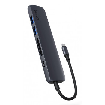 Epico 6in1 Alu Hub 8K USB-C hub, hemelsblauw