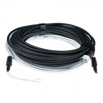 ACT 20 m multimode 50/125 OM4 glasvezelkabel voor binnen en buiten, 8 vezels, LC-connectoren, RL4302