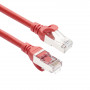 ACT FC2552 ultraflexibele CAT6A S/FTP patchkabel, 0,25 m, TPE, RJ45, snagless, rood