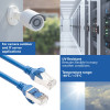 ACT FC2610 S/FTP CAT6A patchkabel, 10 m, TPE, ultraflexibel, met beschermkap tegen haken, blauw