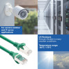 ACT FC2701 S/FTP CAT6A patchkabel, 1 m, TPE, ultraflexibel, met beschermkap tegen haken, groen