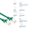 ACT FC2715 ultraflexibele S/FTP CAT6A patchkabel, 15 m, TPE, met beschermkap tegen haken, groen