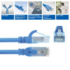 ACT FC1600 ultraflexibele CAT6A U/UTP patchkabel met RJ45-connectoren, 0,5 m, TPE, met antihaakbescherming, blauw