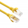 ACT FC2810 S/FTP CAT6A patchkabel, 10 m, TPE, ultraflexibel, met antihaakbescherming, RJ45, geel