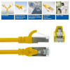 ACT FC2815 S/FTP CAT6A patchkabel, 15 m, TPE, ultraflexibel, met antihaakbescherming, RJ45, geel