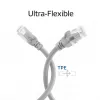 ACT FC1000 ultraflexibele patchkabel, U/UTP CAT6A, TPE, snagless RJ45, 0,5 m, grijs