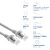 ACT FC1051 ultraflexibele U/UTP CAT6A-patchkabel, TPE, snagless, RJ45, 1,5 m, grijs