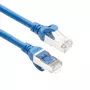ACT FC2600 S/FTP CAT6A patchkabel, 0,5 m, TPE, ultraflexibel, RJ45, blauw
