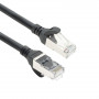 ACT FC2915 S/FTP CAT6A ultraflexibele patchkabel, TPE, met haakvrije RJ45-connectoren, 15 m, zwart