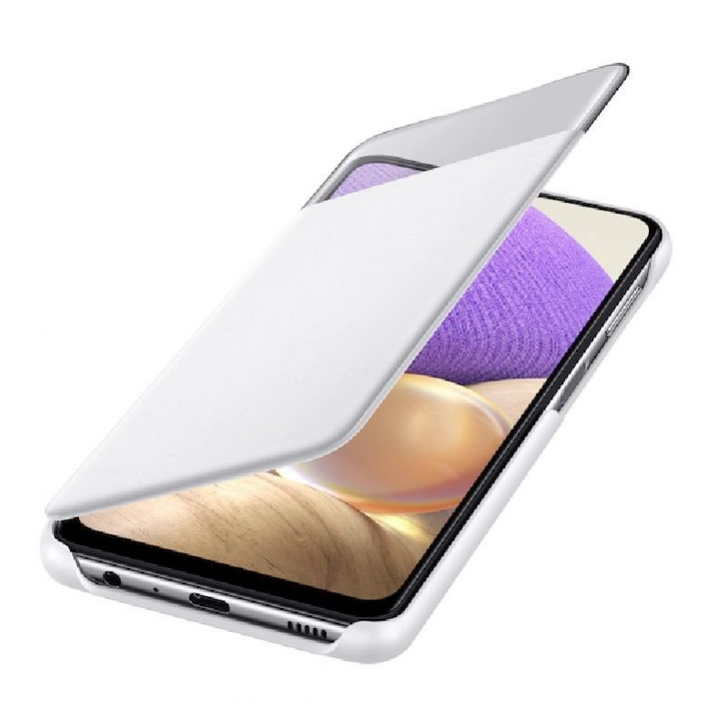 Samsung Smart S View Wallet Cover hoesje voor Galaxy A32 5G, wit