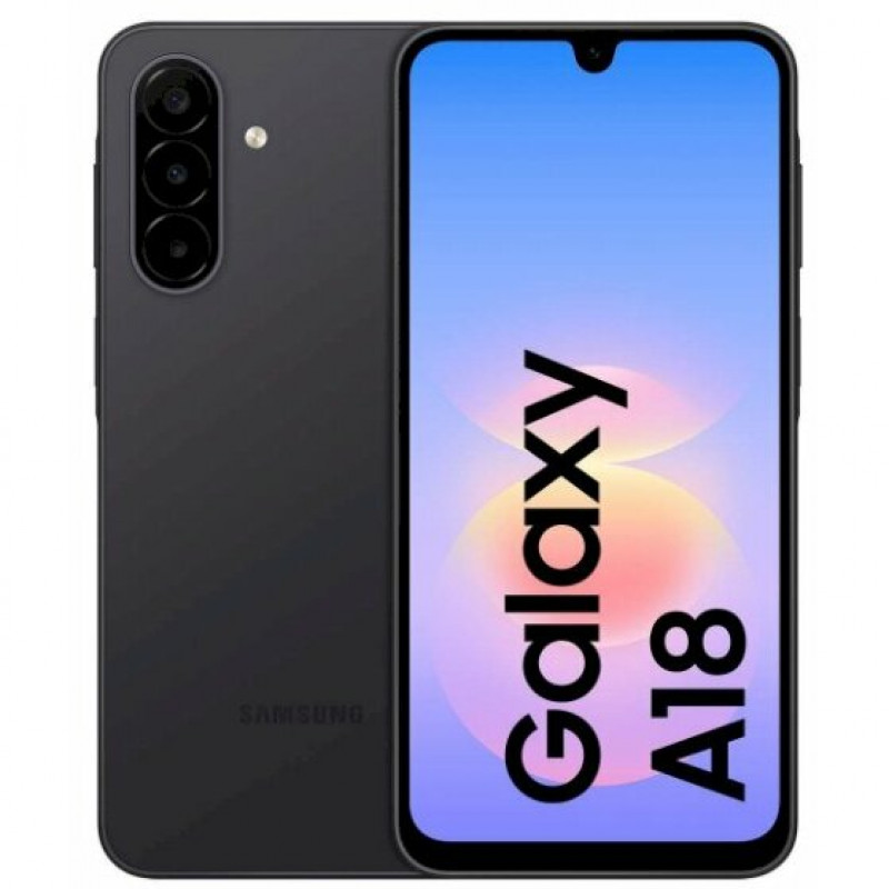 Samsung Galaxy A18 4G A185 smartphone, Dual SIM, 4 GB RAM, 128 GB, zwart