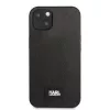 Karl Lagerfeld KLHCP13MSFMP2K hardcase voor iPhone 13 / 14 / 15, Saffiano Plaque, zwart