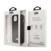 Karl Lagerfeld KLHCP13MSFMP2K hardcase voor iPhone 13 / 14 / 15, Saffiano Plaque, zwart