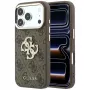 Guess 4G & Big Strass Logo hoesje voor iPhone 18 Pro / 17 Pro, bruin