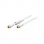 Wentronic 67298 SAT F-connector naar F-connector, male/male, verguld, wit