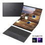 Asus Zenbook Duo UX8407AA-SN094X 14-inch laptop, OLED-touchscreen, Intel Core Ultra 9 378H, 32 GB LPDDR5X, 2000 GB SSD, Windows 11 Home, Moher Gray