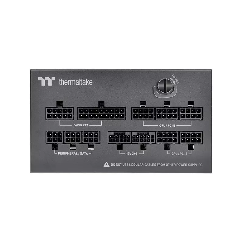 Thermaltake Dockpower FI 1200W pc-voeding, 80 PLUS Gold, ATX 3.1, zwart