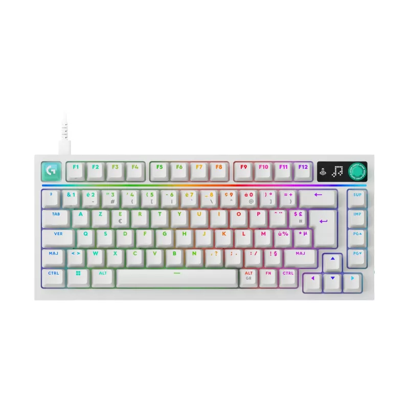 Logitech G316 X 75 toetsenbord, 920-014315, wit, FR
