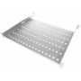 Alantec SA-P-19-1U-550-4-S vaste legplank, 19″ 1U, diepte 550 mm, grijs