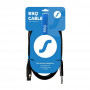 SSQ XLRJS1 audiokabel, XLR-stekker – 6,3 mm stereo jackplug, 1 m