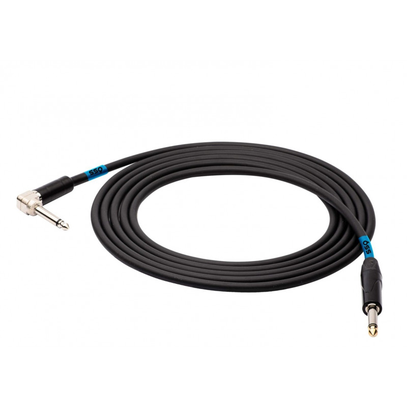 SSQ JMPJMK2 SS-1440 kabel monojack – monojack (haakse hoek van 90 graden), 2 m, zwart