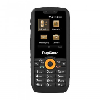RugGear RG150 robuuste toetsenbordtelefoon, Dual SIM, zwart
