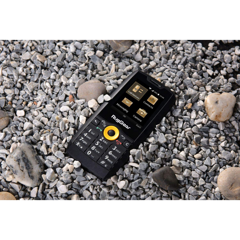 RugGear RG150 robuuste toetsenbordtelefoon, Dual SIM, zwart