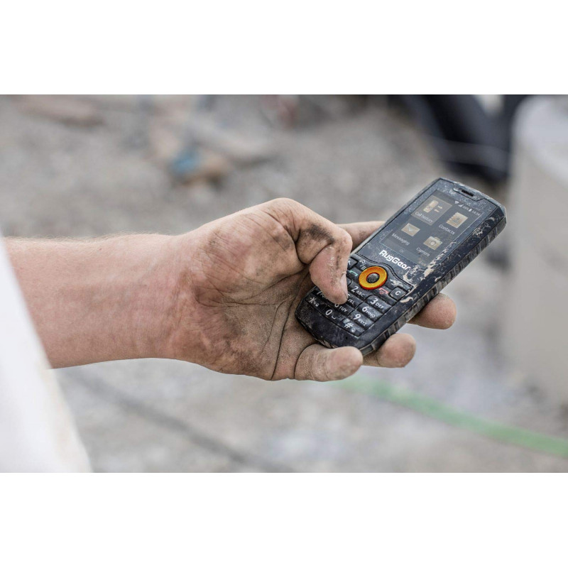 RugGear RG150 robuuste toetsenbordtelefoon, Dual SIM, zwart