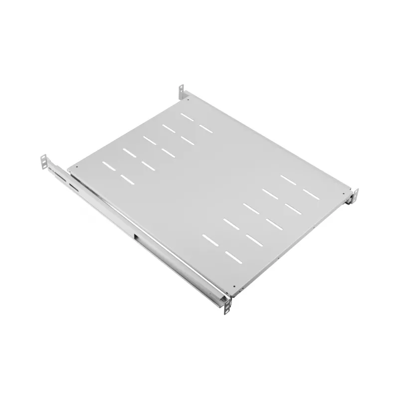 EFB Elektronik 691651NAGR.68 uittrekbare legplank 19″ 1U, inbouwdiepte 378–612 mm, 30 kg, RAL 7035