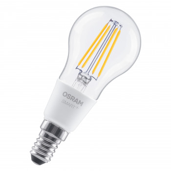 Osram SMART+ Matter Filament Classic P40 827 slimme lamp, dimbaar, E14, 4 W, warmwit, wifi