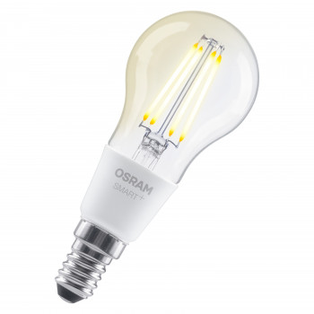 Osram SMART+ Matter Filament Classic P40 827 slimme lamp, dimbaar, E14, 4 W, warmwit, wifi
