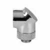 Thermaltake Pacific G1/4 adapter van 90 graden, chroom