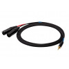 SSQ MIXLR1 SS-1816 audiokabel, 3,5 mm stereojack – 2x XLR, 1 m, zwart