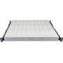 Alantec SA-PW-19-1U-570-4-S uitschuifbare legplank 19″ 1U, diepte 570 mm, grijs