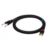 SSQ RCAJM1 SS-1427 audiokabel, 2x RCA – 2x 6,3 mm monojack, 1 m, zwart