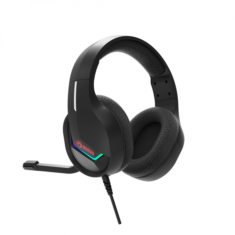 Marvo Tactic 40 H8618 BK gamingheadset, bekabeld, RGB, zwart