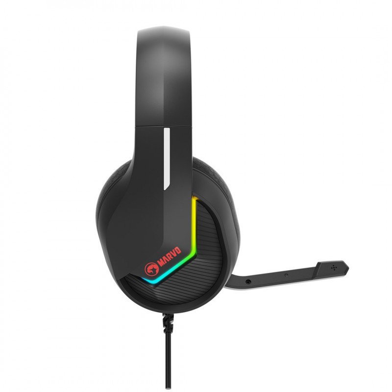 Marvo Tactic 40 H8618 BK gamingheadset, bekabeld, RGB, zwart
