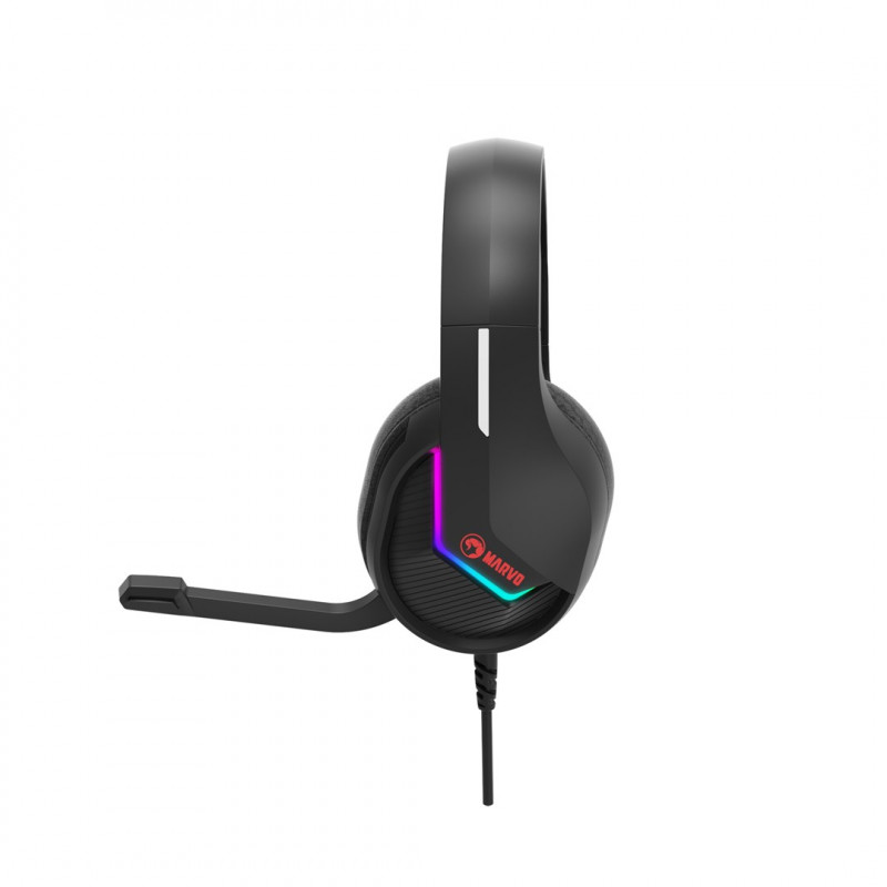 Marvo Tactic 40 H8618 BK gamingheadset, bekabeld, RGB, zwart
