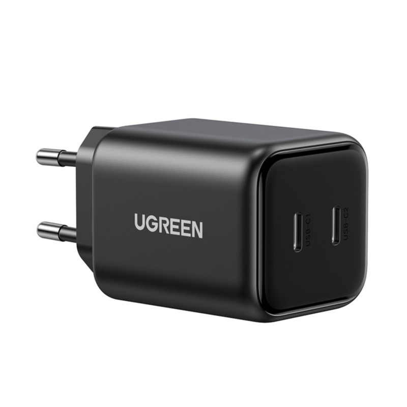 Ugreen X526 oplader 45 W, 2 x USB-C, GaN, zwart