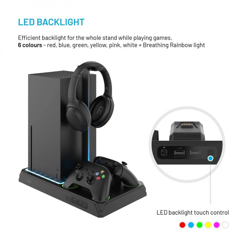 Fixed FIXXB-MCS-BK multifunctioneel station voor Xbox Series X/S, zwart