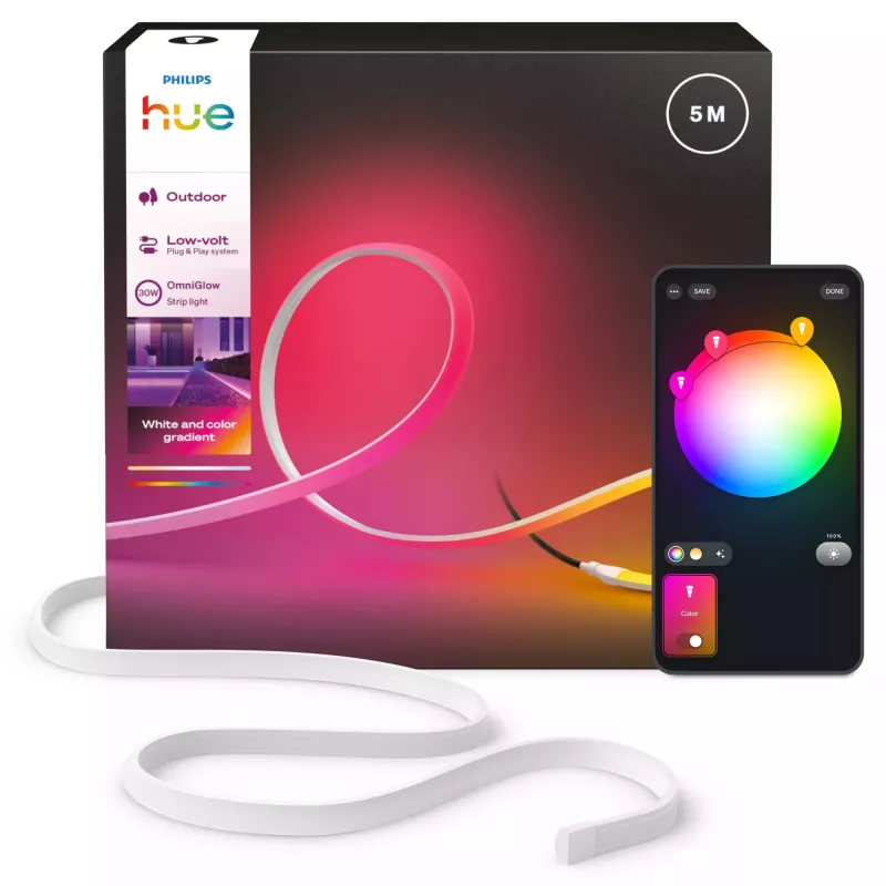 Philips Hue OmniGlow lichtstrip voor buiten, 5 m, EU