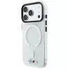 BMW M IML Frosted Metal Logo & Trims hoesje met MagSafe voor iPhone 18 Pro / 17 Pro, transparant