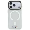 BMW M IML Frosted Metal Logo & Trims hoesje met MagSafe voor iPhone 18 Pro / 17 Pro, transparant