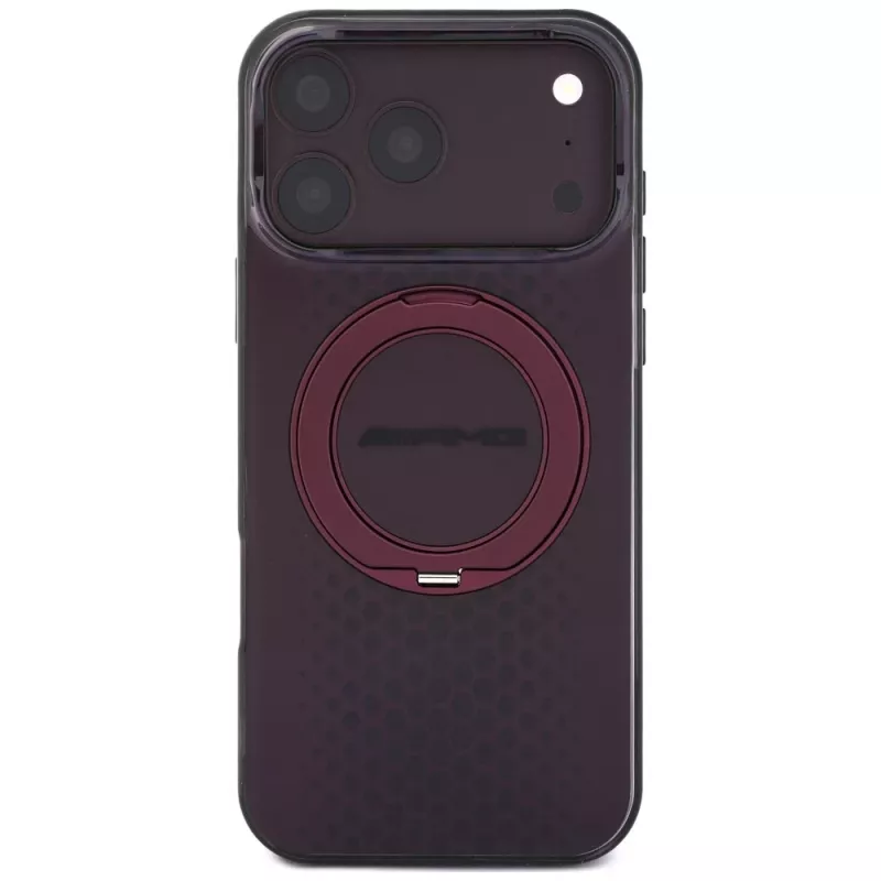 Mercedes AMG IML Double Layer Urban Line hoesje met Ring Stand, MagSafe, voor iPhone 18 Pro Max / 17 Pro Max, bordeauxrood
